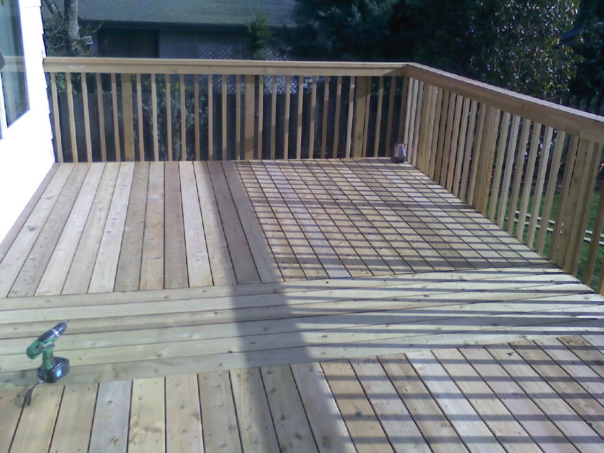"Weathered" Cedar Deck  