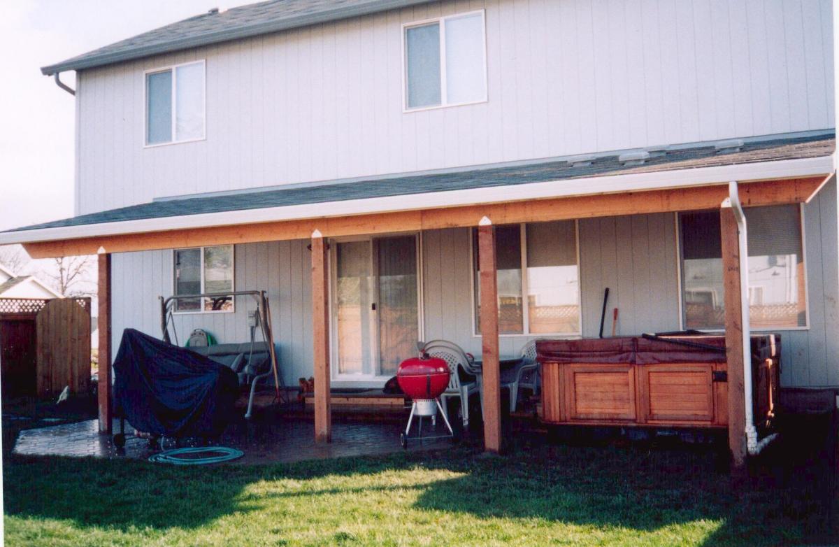 Backyard Patio Cover (Shed Style) 