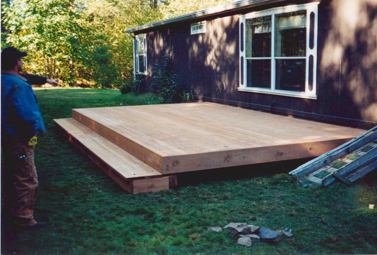 Ground Level Cedar "Slab" 